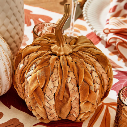 Braided Velvet Pumpkin | TC82848-20