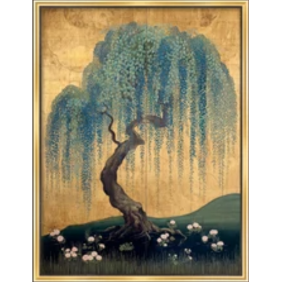 Martha Stewart Perry Street | Modern Landscape: Willow Study I | Framed Contemporary Wall Art | WWDMS00034a