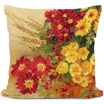 Fall Mums 1 Indoor Outdoor Pillow | MCSR2605
