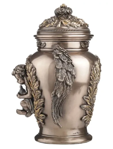 Cherub Holding Dove Winged Remembrance Urn | USIWU78635A4