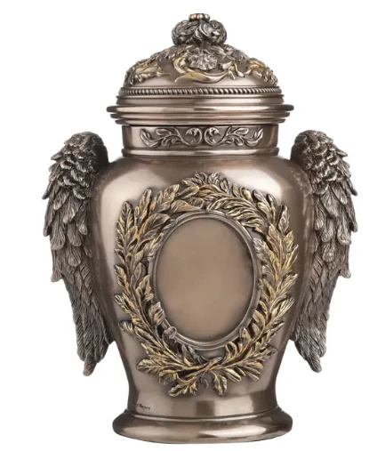 Cherub Holding Dove Winged Remembrance Urn | USIWU78635A4