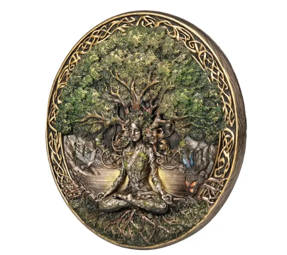 Tree Of Life Round with Meditation Wall Plaque | USIWU78678A4