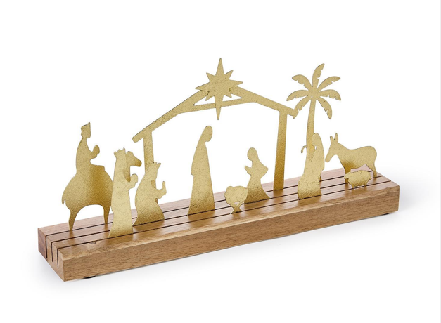 12 Pc Nativity Set with Movable Figurines in Gift Box | TC82990