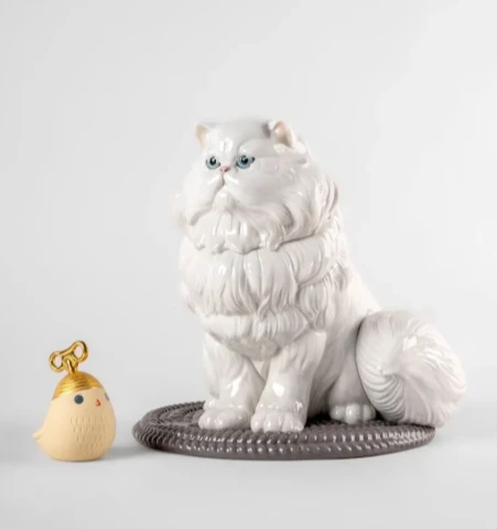 Persian Cat Porcelain Sculpture | LLA01009688