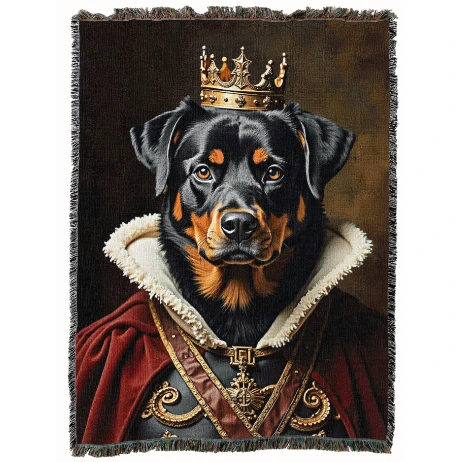 Lord Rottweiler Throw Blanket | PC16046-T