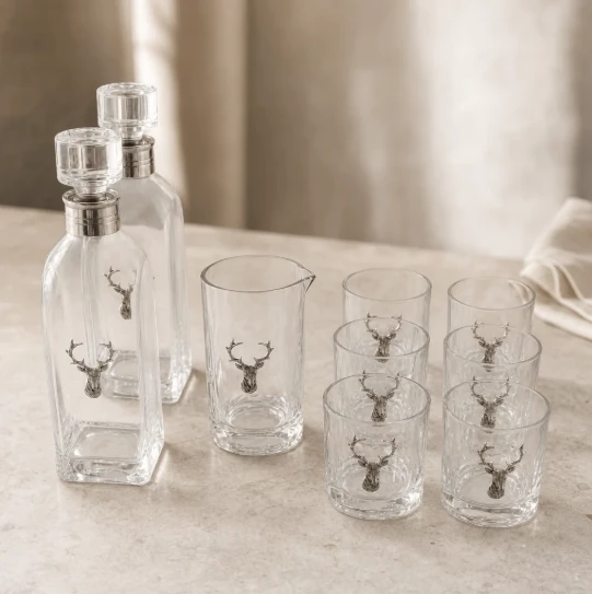 Elk Bust Bar Set | VHCB462EB