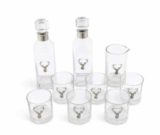 Elk Bust Bar Set