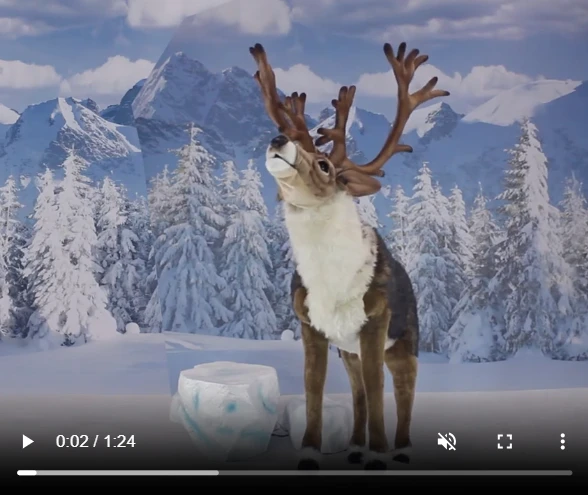 Extra Large Talking/Singing Nordic Reindeer Stuffed Animal | HTU0616