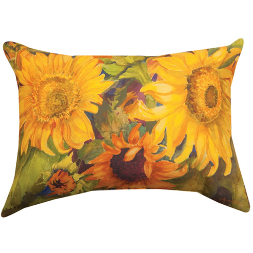 Sunny Faces Climaweave Indoor Outdoor Throw Pillow | MWWSHSUNF
