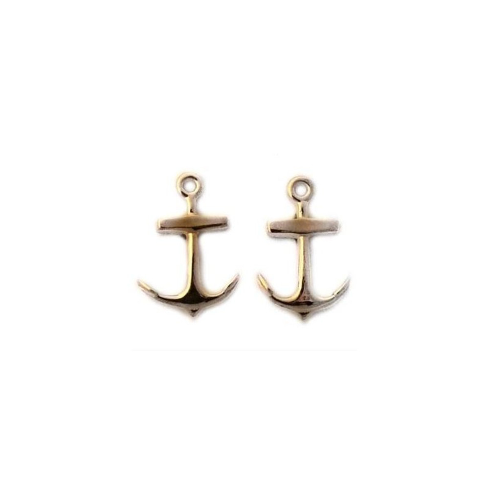 Anchor 14K Gold  Pierced Earrings | Kabana Jewelry | Kge611