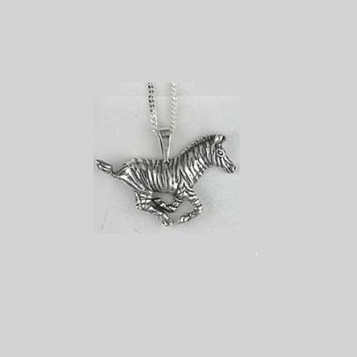 Zebra Pendant Necklace | Zebra Jewelry | Kabana
