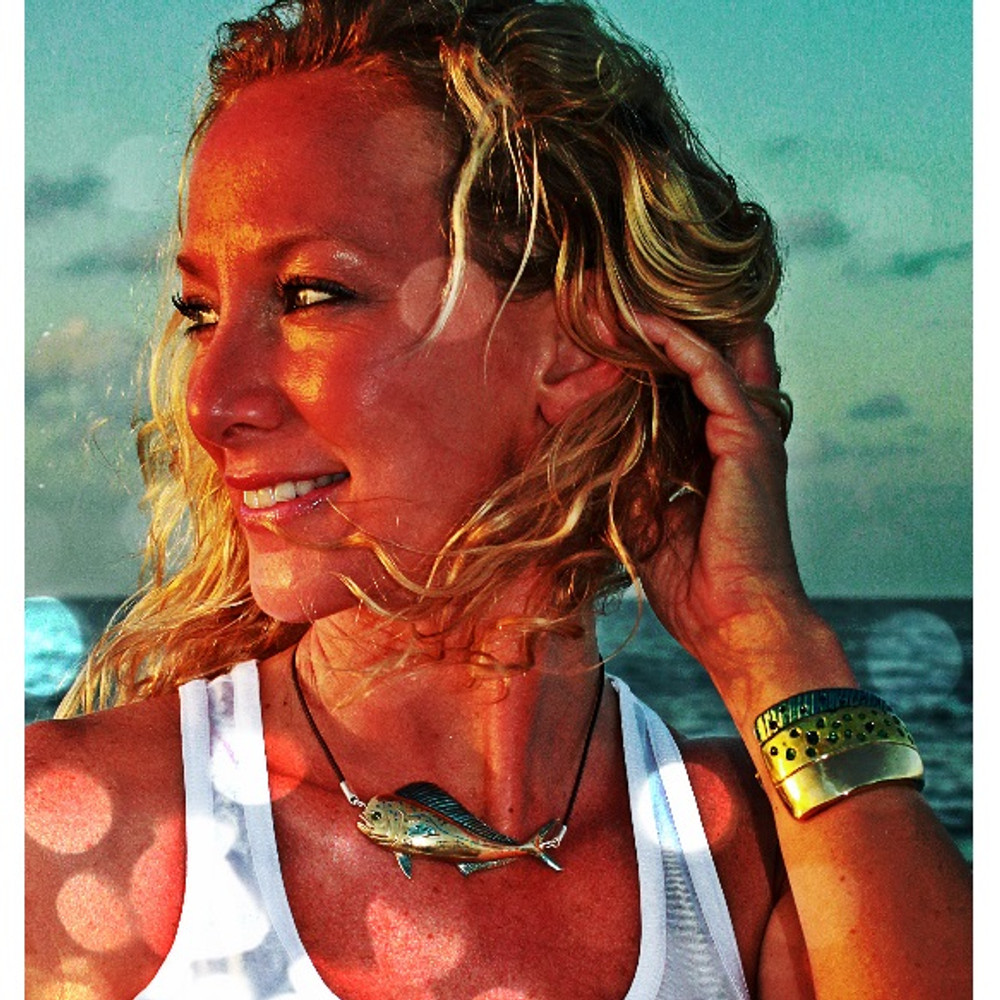 Mahi Mahi Bronze Pendant Necklace | Anisa Stewart Jewelry | ASJbrs1004 -2