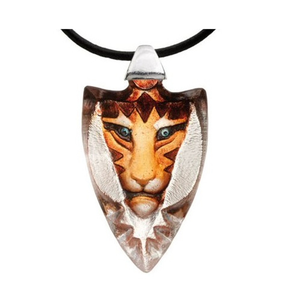 Tigris Yellow Tiger Crystal Necklace |  84124 | Mats Jonasson Maleras Jewelry