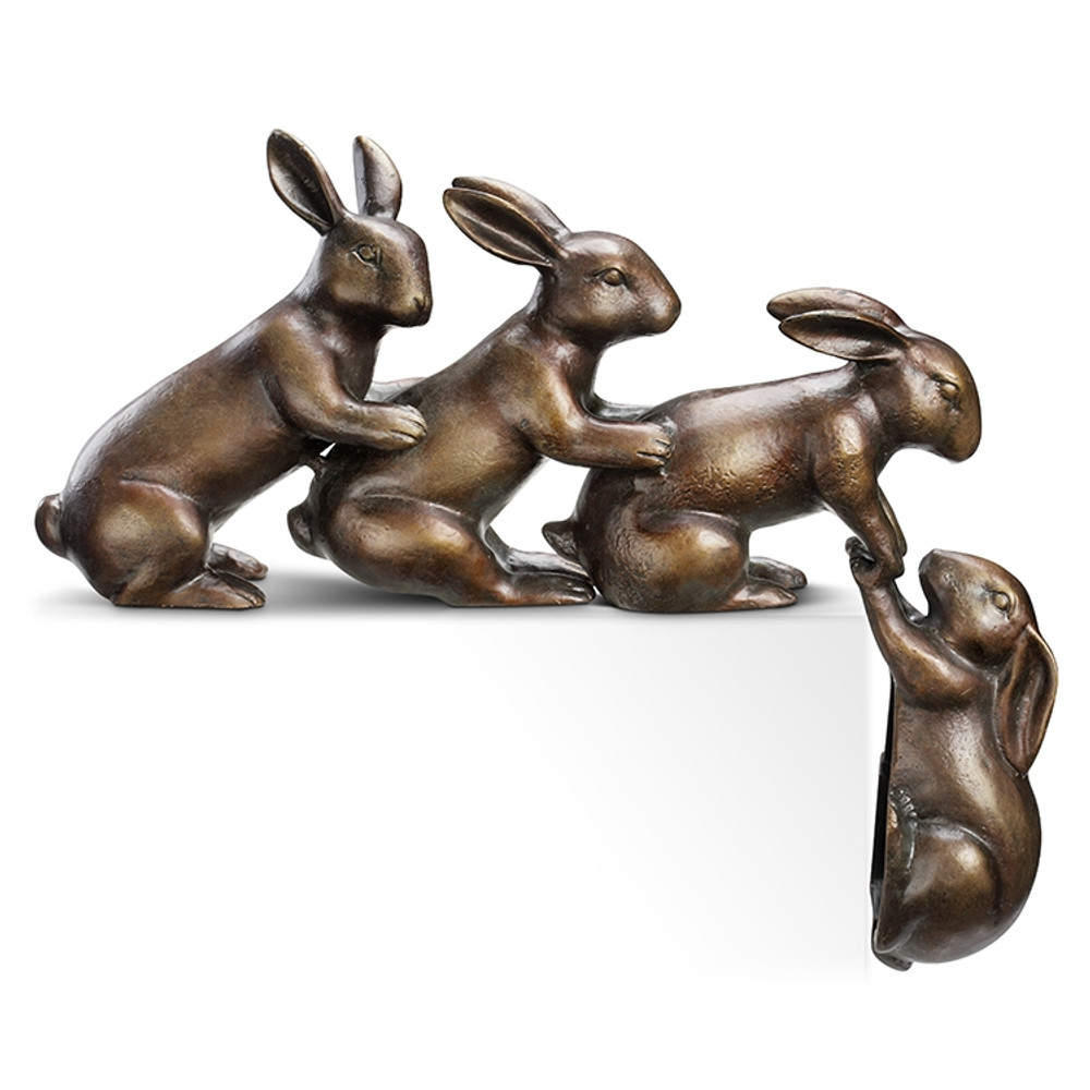 Helping Hand Rabbits Garden Sculpture | 53040 | SPI Home 