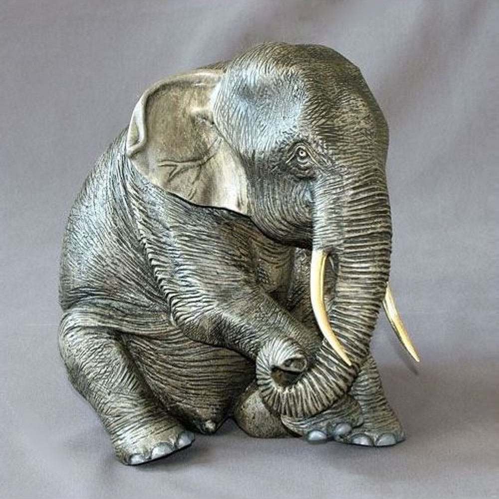 Elephant Bronze Sculpture Papa | Barry Stein | BBSELE1-P