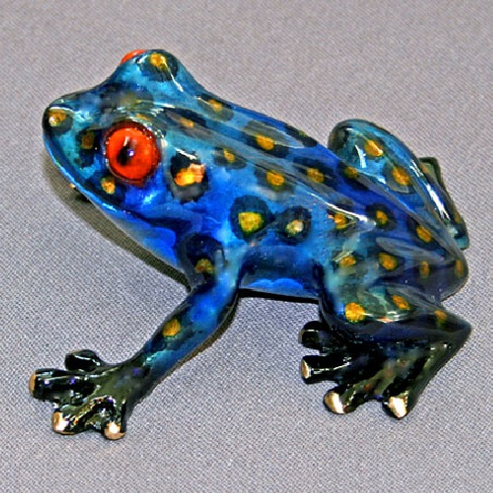 Frog Bronze Sculpture "Tootsie" | Barry Stein | BBSTOO1-CB