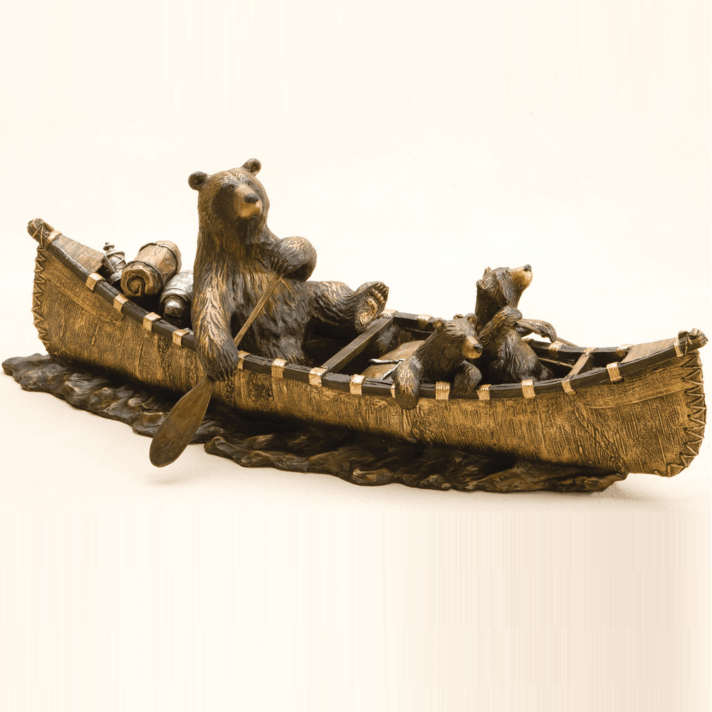 Bear Sculpture "Canoe Trip" | Big Sky Carvers | bsc30149902 -4