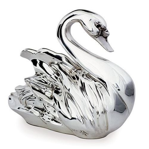 Swan LTD ED Sculpture 2010 Silver Plated D'Argenta