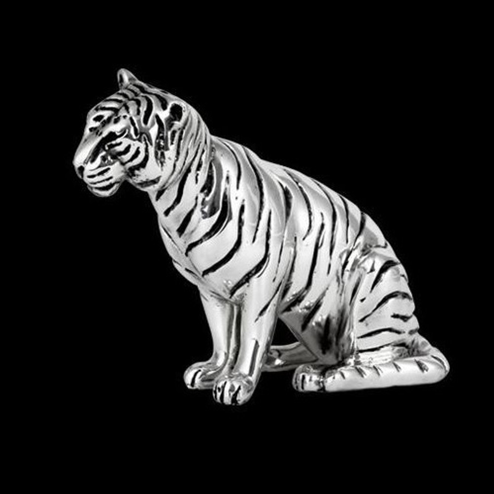 Silver Tiger Sculpture | A505 | D'Argenta
