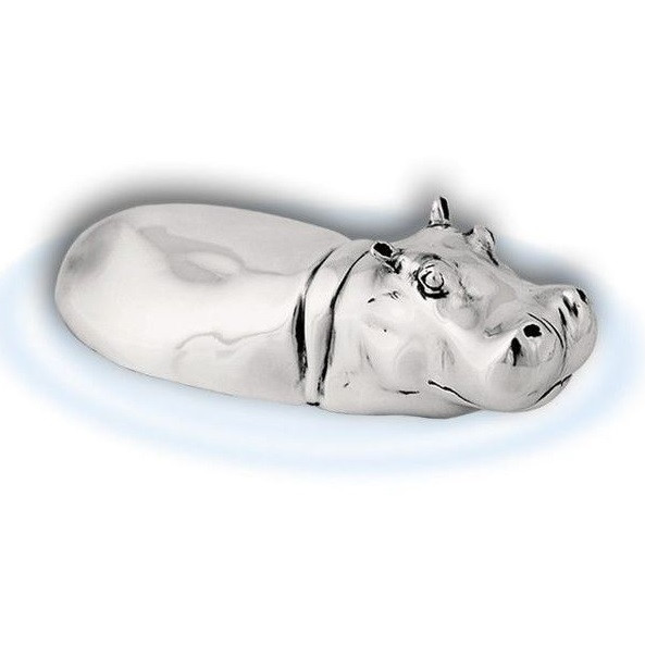 Hippo Sculpture | A67 | Silver Plated | D'Argenta