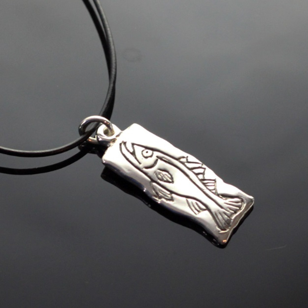 Snook Sterling Silver Tag Necklace | Anisa Stewart Jewelry | ASJ1006