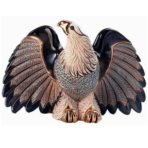 Ceramic Bald Eagle Figurine | De Rosa Collection | Sculpture