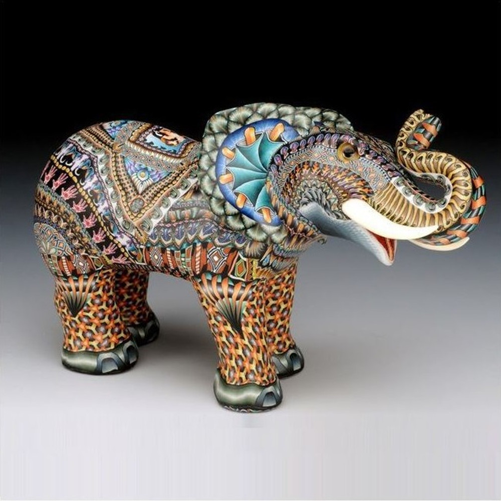 Elephant Mama Figurine | FimoCreations | FCfem
