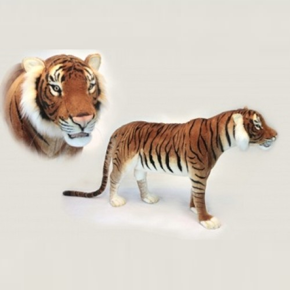 Tiger Jaquard Standing Plush Animal | Hansa Toys | 6592