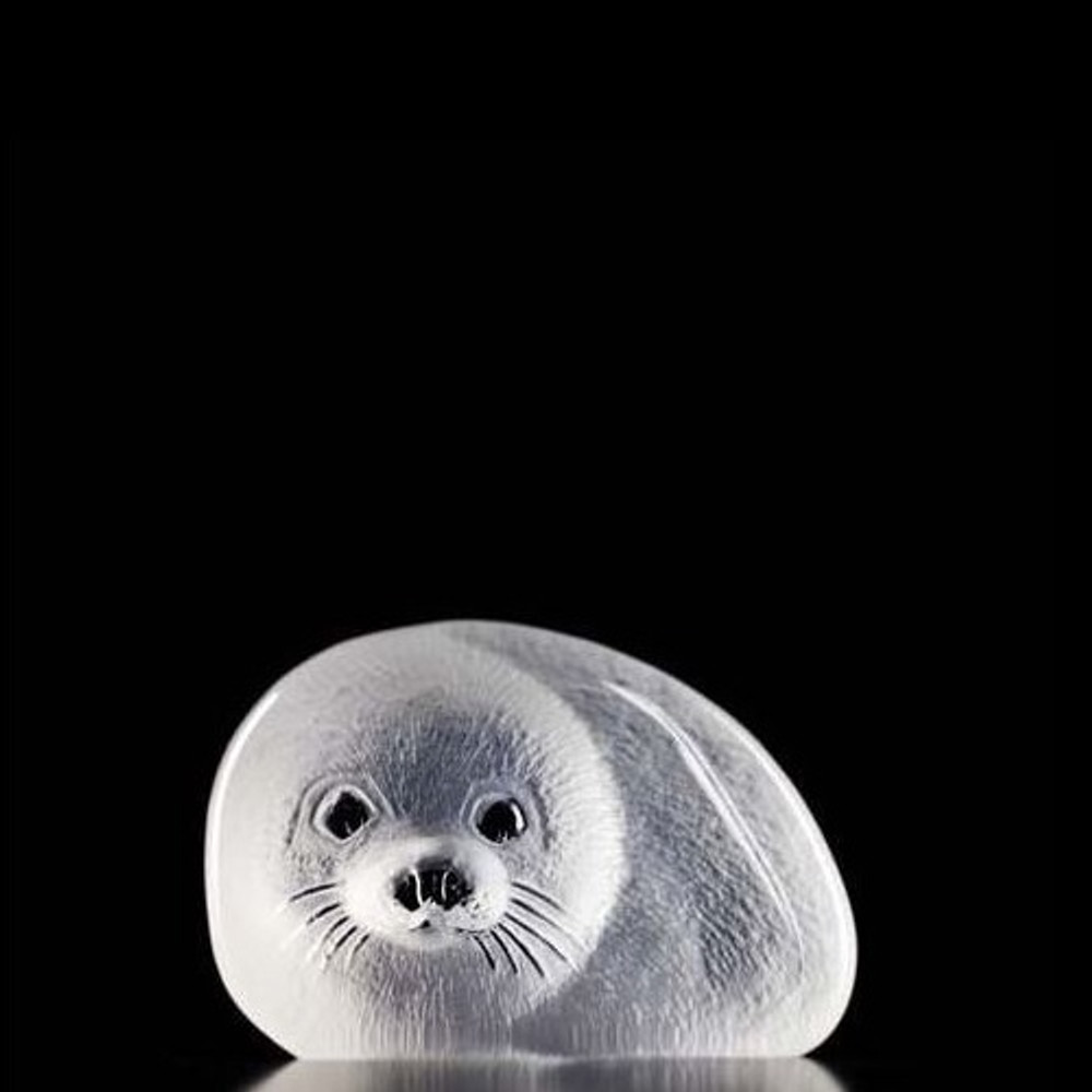 Seal Baby Crystal Sculpture | 33303 | Mats Jonasson Maleras