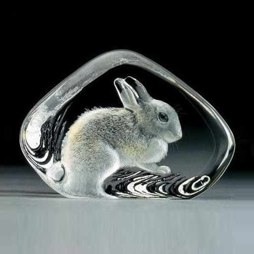 Rabbit Crystal Sculpture | 33738 | Mats Jonasson Maleras