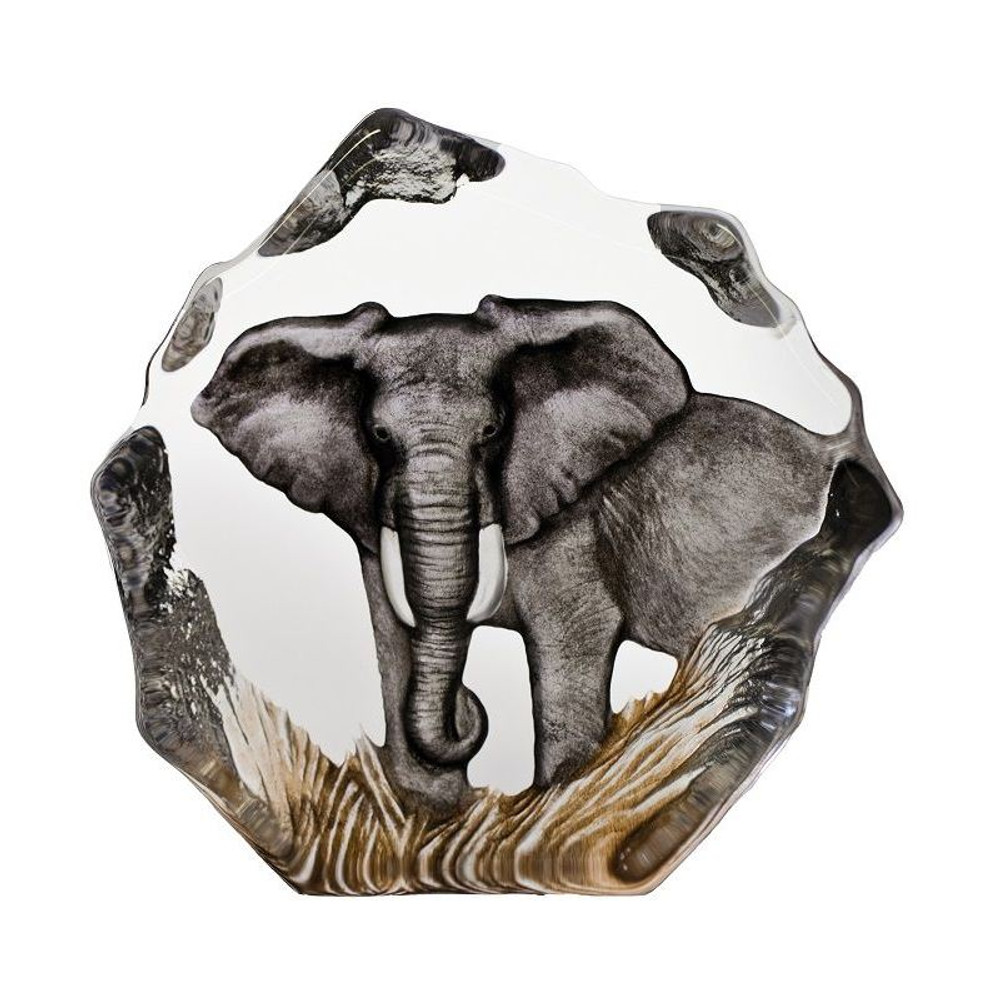 Color Elephant Crystal Sculpture | 33907 | Mats Jonasson Maleras