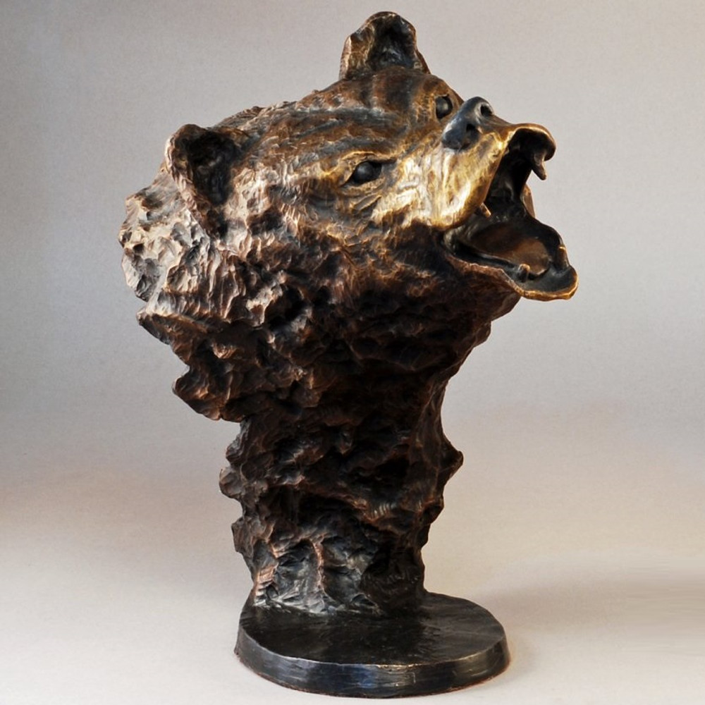 Bear Bronze Large Sculpture "Grizzly" | Mark Hopkins | MHS80173