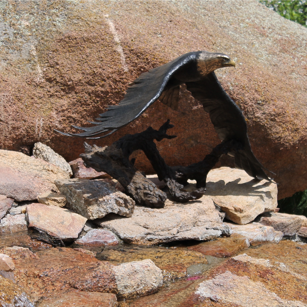 Eagle Bronze Sculpture "Day Break" | Mark Hopkins | MHS76006 -4