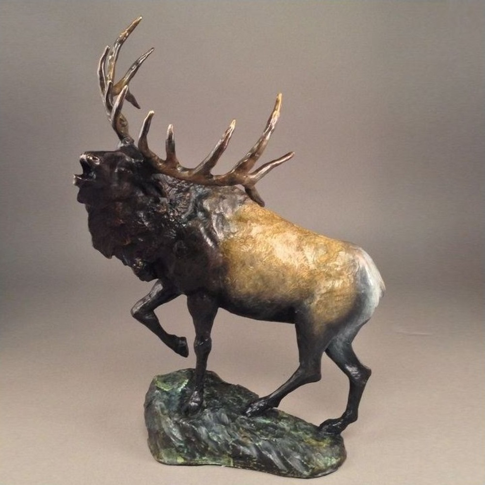 Elk Bronze Sculpture "Mountain Monarch" | Mark Hopkins | mhs81038