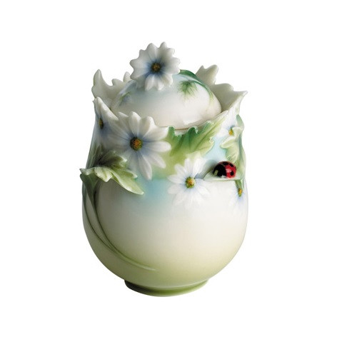 Ladybug Sugar Jar | Franz Collection | Porcelain