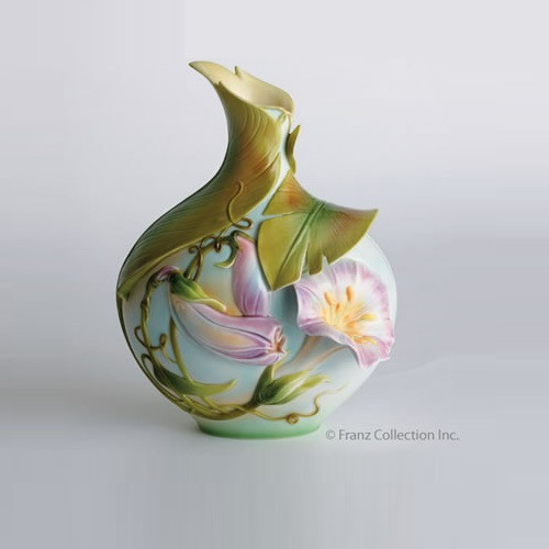 Morning Glory Vase | Porcelain | Franz Collection