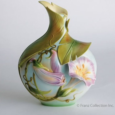 Morning Glory Vase | Porcelain | Franz Collection