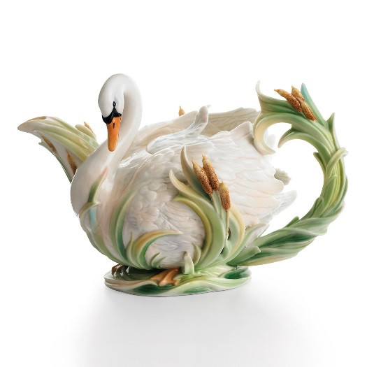 Swan Teapot | Southern Splendor | Porcelain | Franz