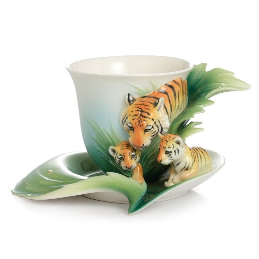 Tiger Cup Saucer | Tableware | Drinkware | Franz Porcelain