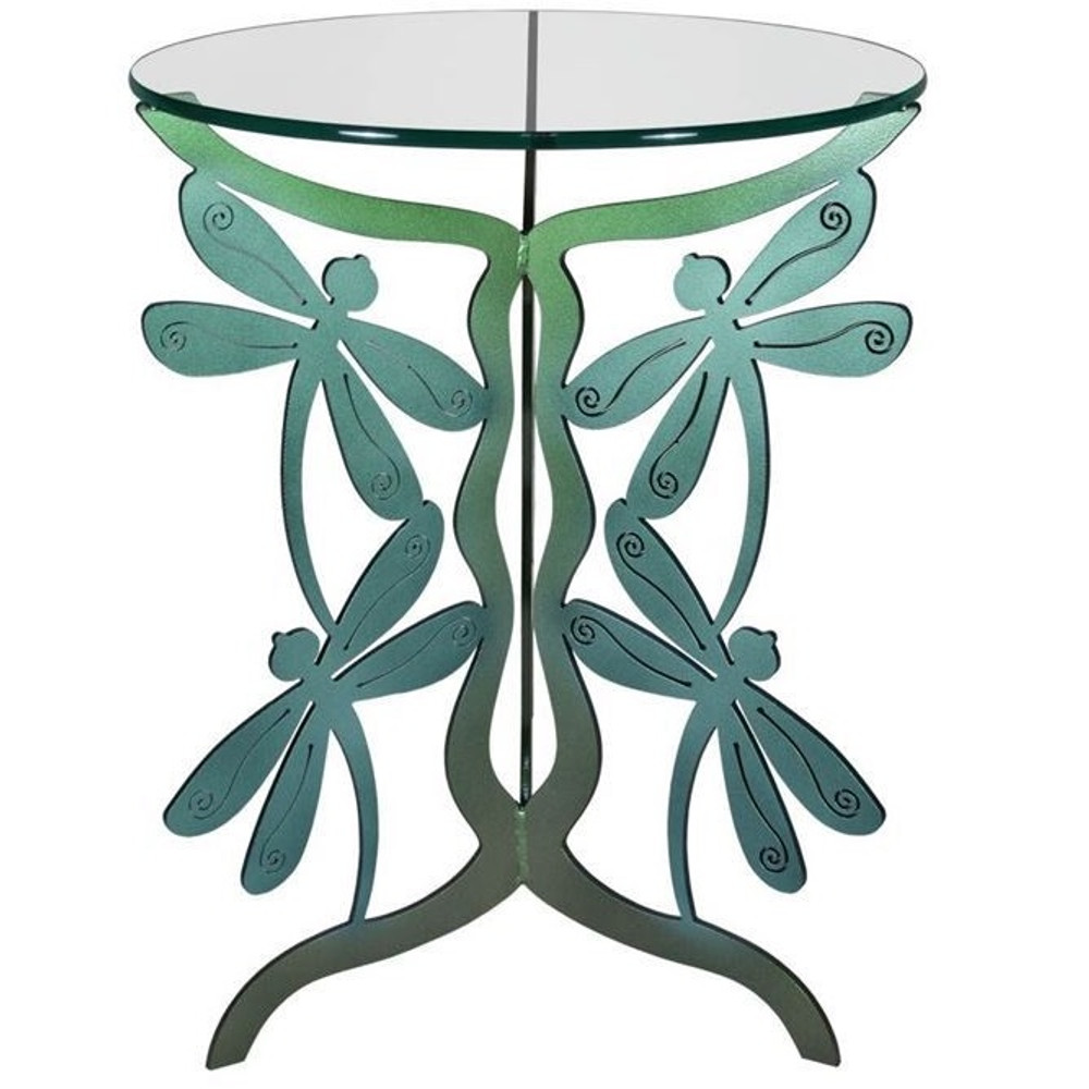Dragonfly Glass Top Table | Cricket Forge | T025