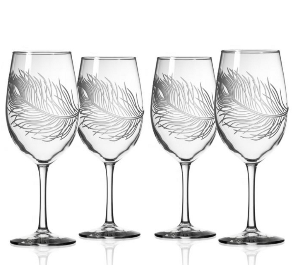 Peacock AP Large Wine Glass Set of 4 | Rolf Glass | 204260