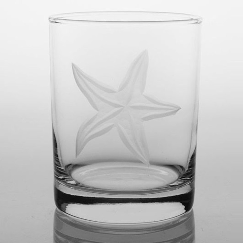 Starfish Double Old Fashioned Glass Set of 4 | Rolf Glass | 400006