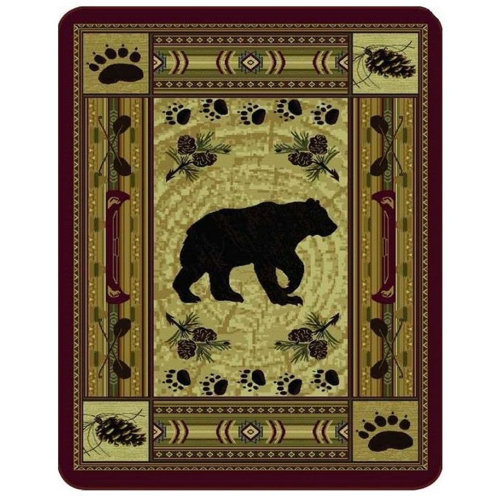Bear Blanket Native Bear Patchwork