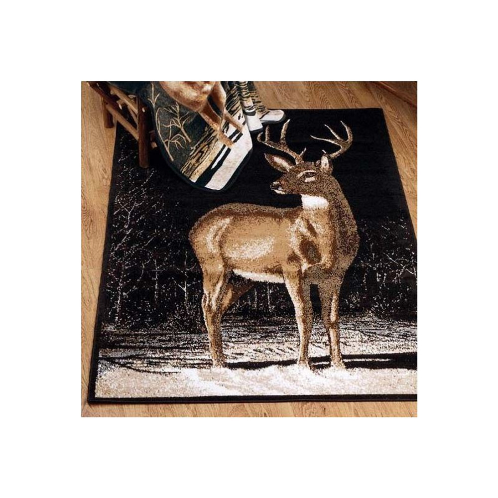 Winter Buck Deer Area Print Rug | United Weavers | UW910-03060 -2