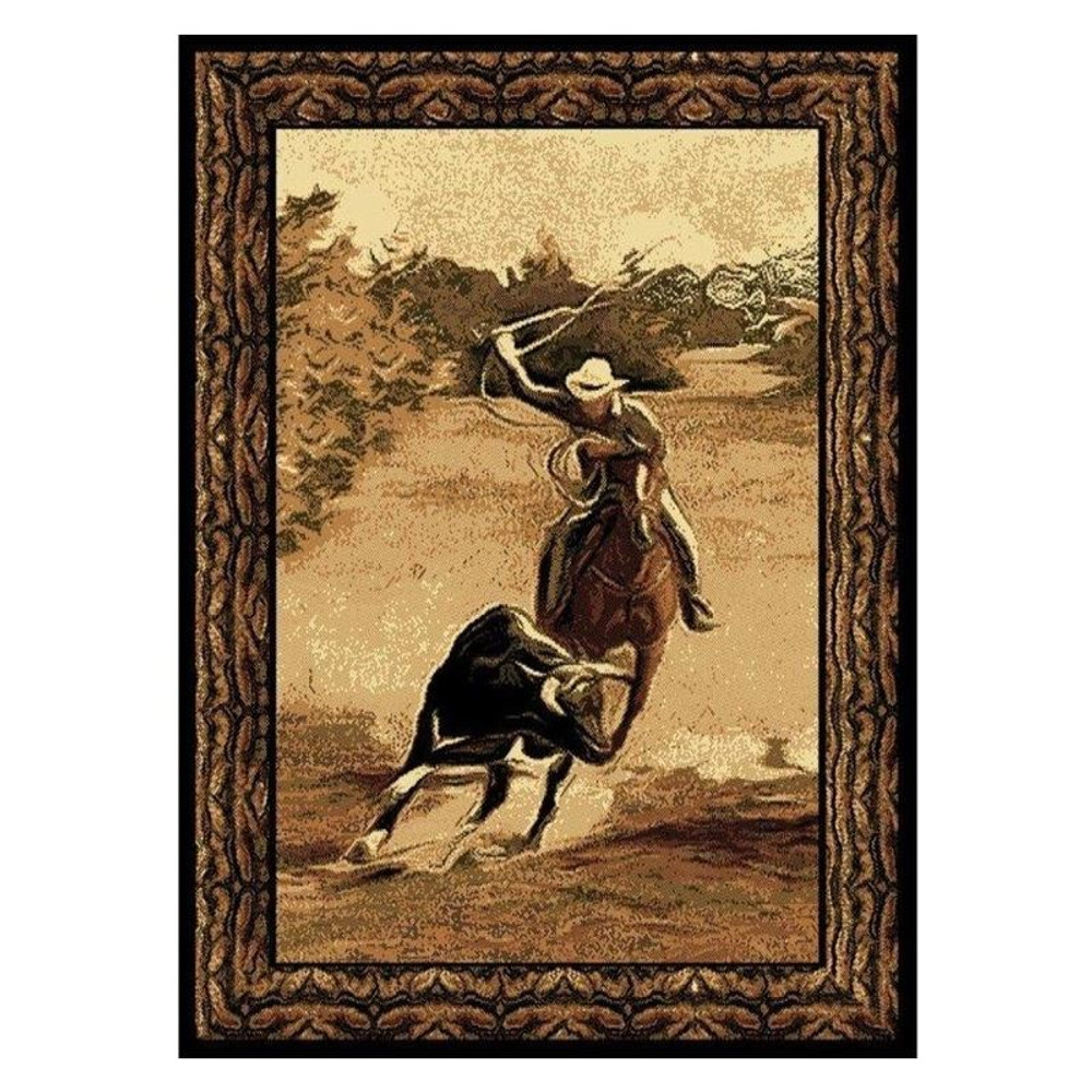 Rodeo Cowboy Roper Area Rug | United Weavers | UW910-05650