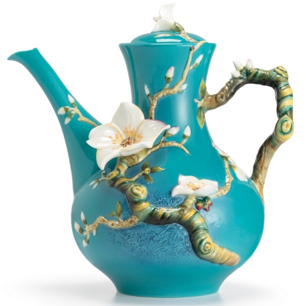 Van Gogh Almond Teapot | Flower | Porcelain | Franz