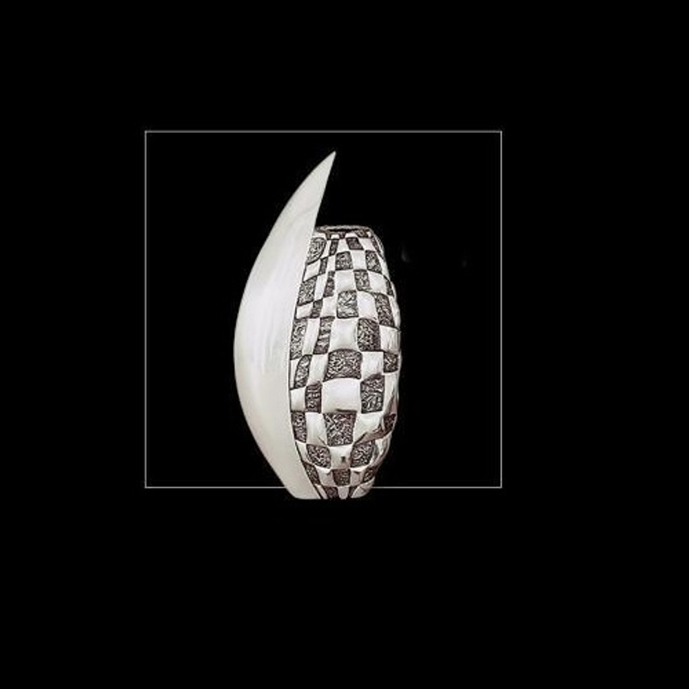 Silver Plated Checked Vase | U105 | D'Argenta