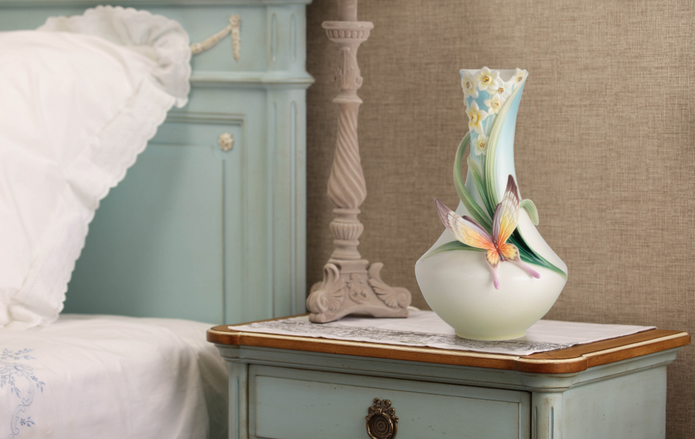 Butterfly Vase Franz Collection Porcelain