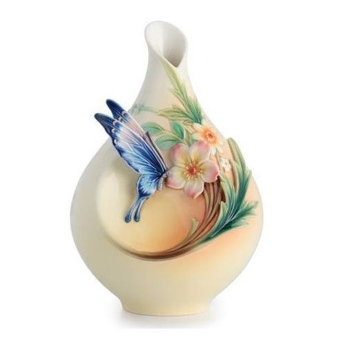 Fluttering Butterfly Vase | Franz Collection | Porcelain