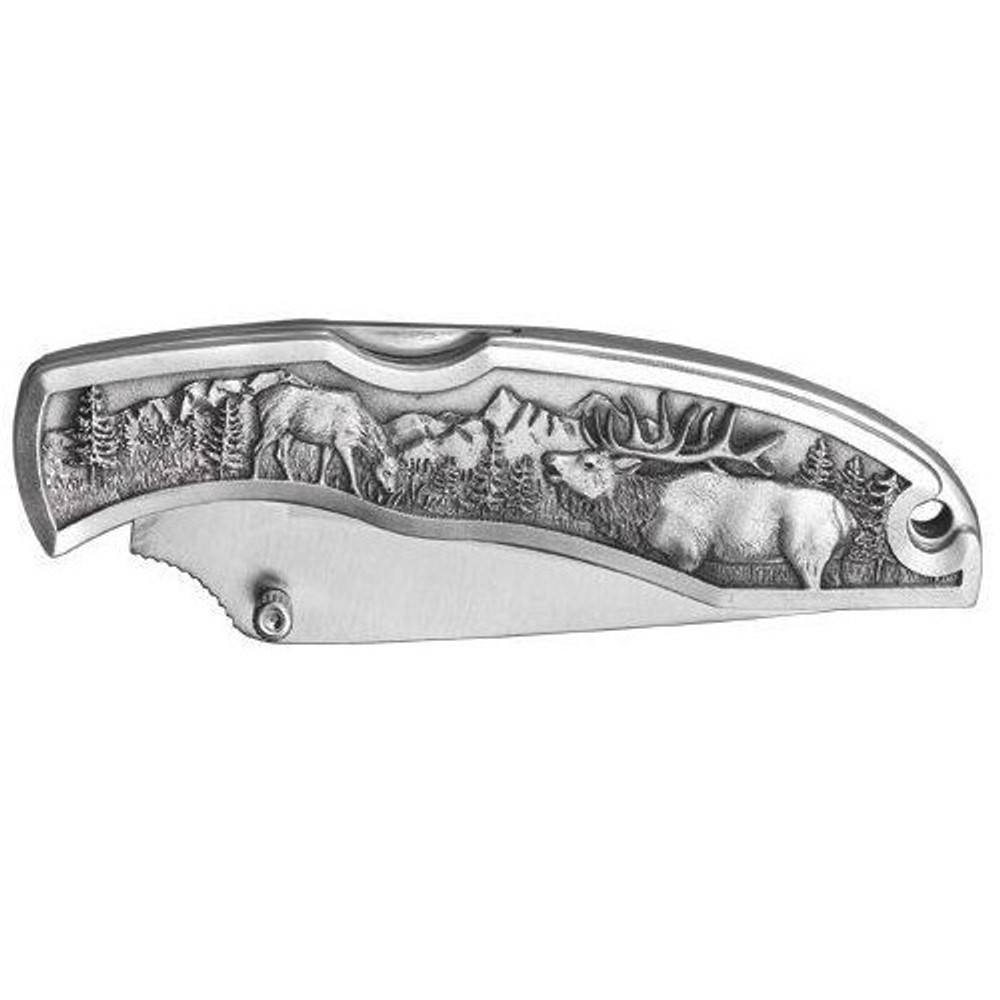 Elk Collector's Knife | Heritage Pewter | HPIKNF804